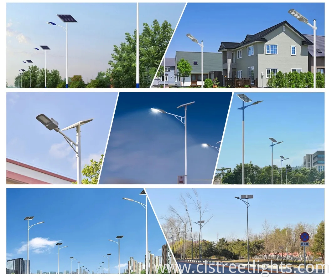 High-Efficiency LED Lamp Solar Panel LiFePO4 Lithium Battery Split Type Solar Street Light